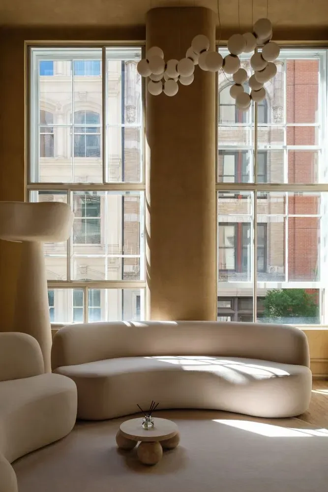 Elegant interior of the Milla Nova Bridal Salon in SoHo, NYC