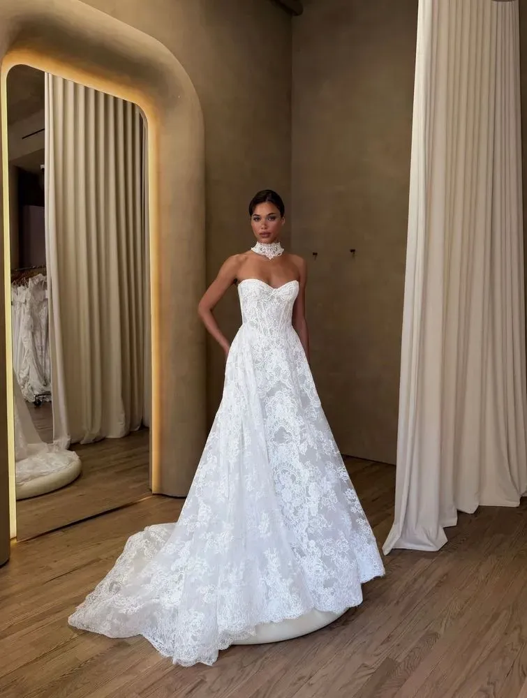 Bridal gown inside the Milla Nova Bridal Shop in SoHo, NYC