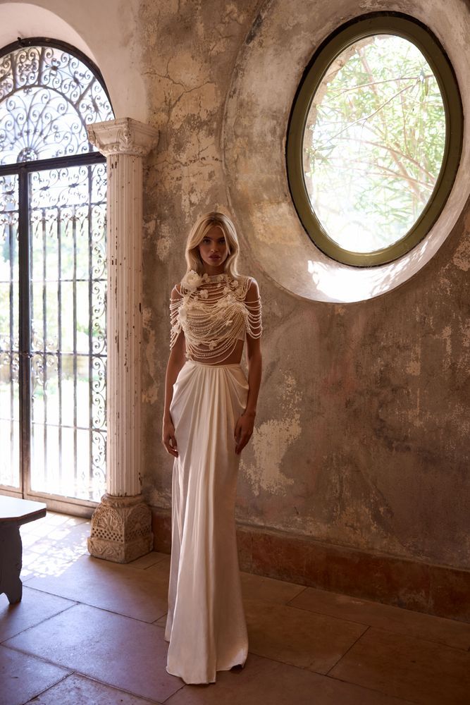 Heart top de perlas Vestidos