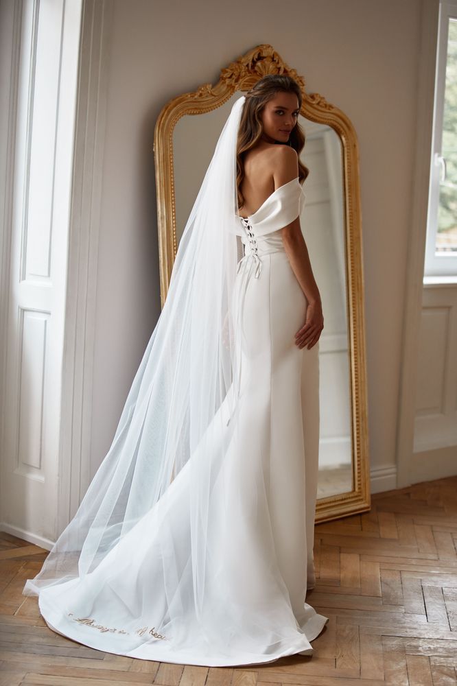 Tulle veil with embroidery - Always in my heart Akcesoria